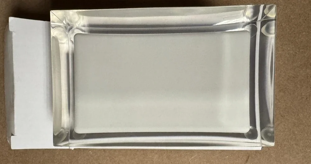 Clear Acrylic Soap Dish White Insert Bathroom Countertop Soap Holder LOT of 6